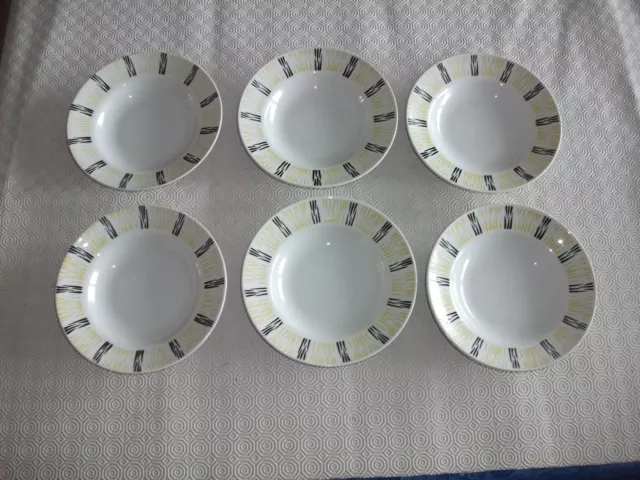 6 Anciennes assiettes plates Badonviller