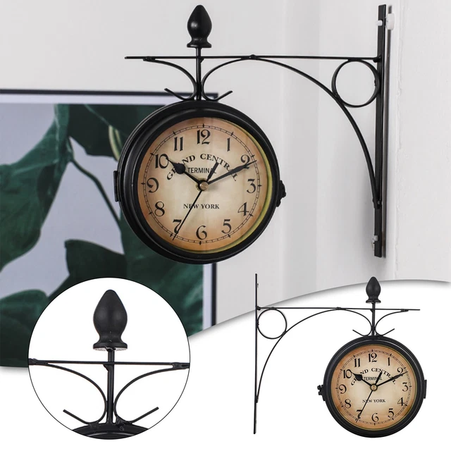 Horloge de Gare Grand Central Double Face – Horloge d'extérieur – dia. : 17cm 34,99