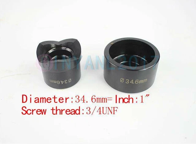 PCS Hole Tool molds For TPA-8 Hydraulic Knockout Punch Driver 34.6mm
