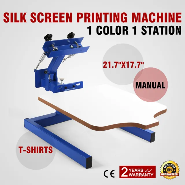 1 Color 1 Station Screen Printing Machine DIY T-shirt Press Printer Machine