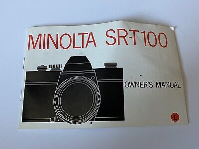 Minolta SR-T 100 manual del dueño - inglés 1973 - SR-T 100
