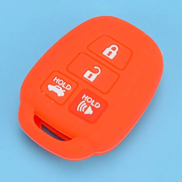 Red Car Silicone Key Case Cover Remote Fob Fit For Toyota Corolla 2014-2018