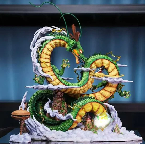FIGURINE ANIME STATUE Dragon Ball Z Yoyo Shenron avec enfants son Goku
