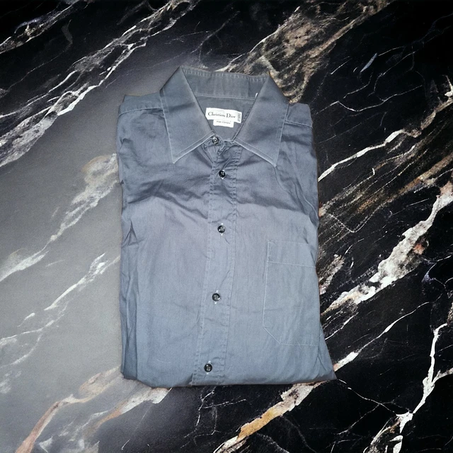 CHEMISE HOMME CHRISTIAN Dior Taille 42 44 Made In France Coton EUR