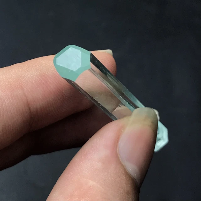 58mm 35 Carats Natural Aquamarines Crystal Display Specimen From  Skardu Mines