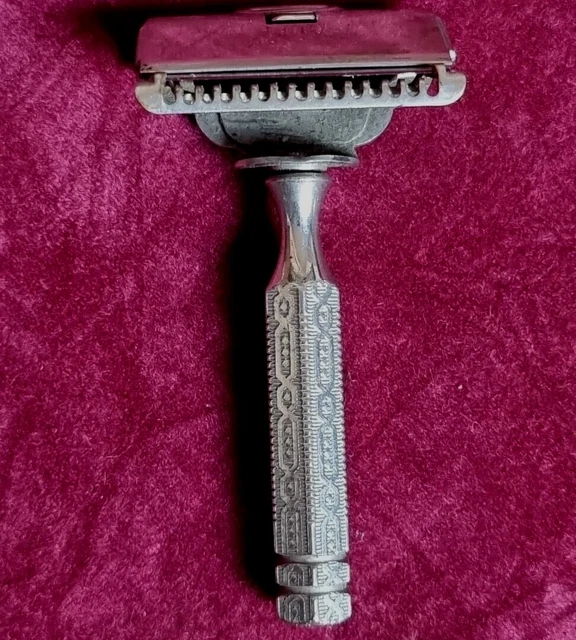 VINTAGE EVER READY Stainless Steel Razor [Made In USA] EUR 17,56 ...