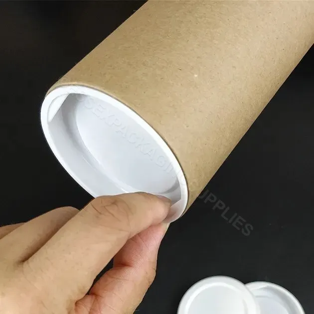 Eco-Friendly Tube Packaging Kraft Cardboard Mailing Many Sizes