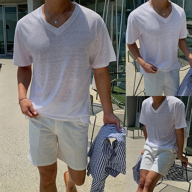 Décontracté Marque Chaud Solde T-Shirt Haut Hommes M ~2XL Manches Courtes Eté