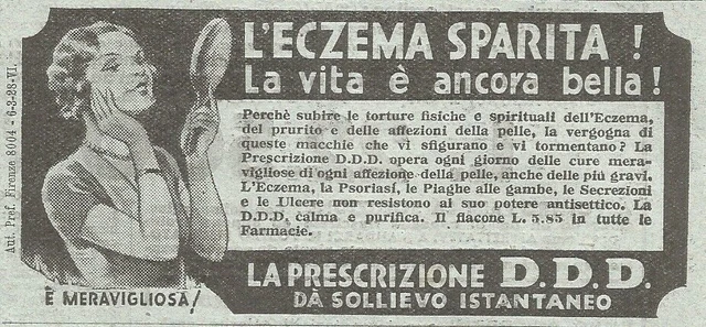 Y3441 DDD prescription - Vintage advertising - 1935 vintage advertising