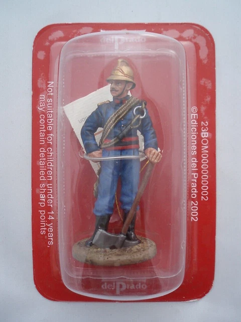 Figurine Del Prado - Pompier Avec Bouée Berlin 1900 - Série Pompiers Du Monde - Occasion Bon état