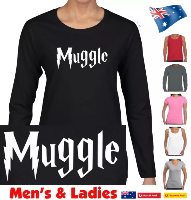 Muggle t shirt Harry Potter Funny T-shirts Hogwarts Costume tee Wizard Halloween