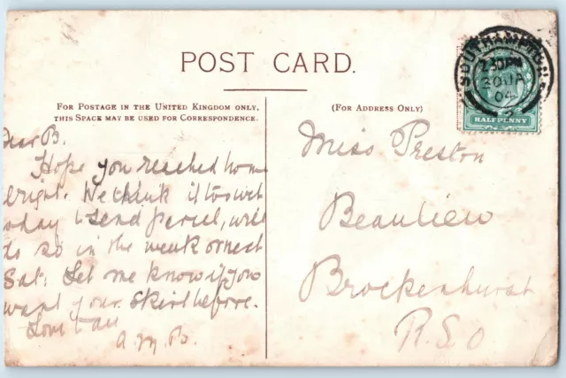 Advertising Quaker Oats Sailor's Smile 1904 Postcard 2