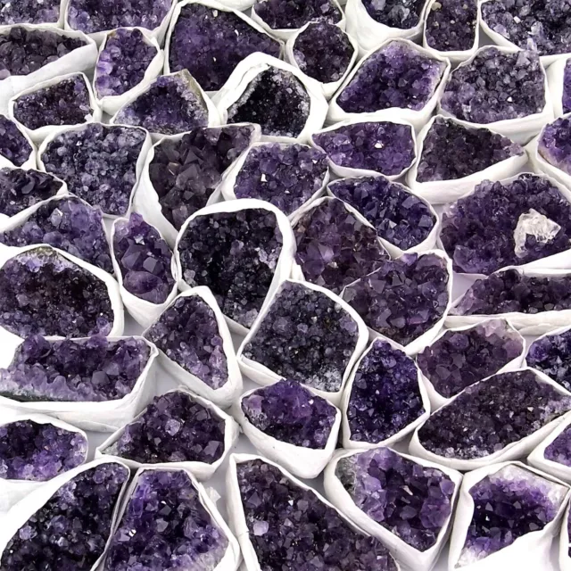 Amethyst Uruguay AA - Qualität Stufen Geode Druse Ø 35 - 150 mm / 10 - 500 g   P