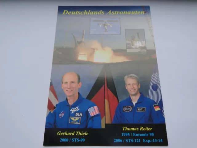 3er Set Postkarten Deutschlands Astronauten