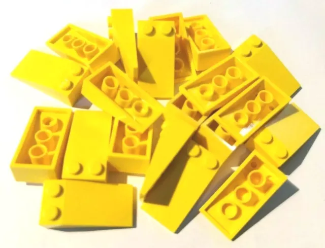 LEGO® 20 Stück Dachsteine Schrägsteine positiv Slope 18° gelb yellow 2x4 #30363