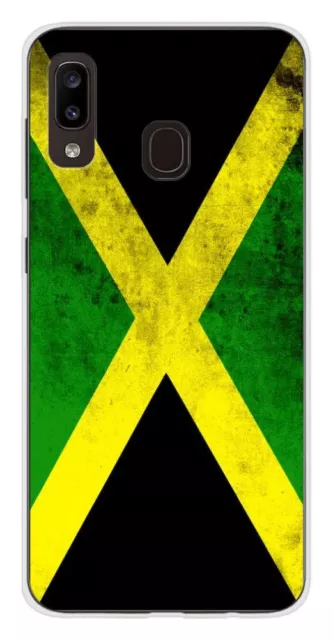 Coque en silicone imprimée compatible Samsung Galaxy A20 Galaxy A30 Drapeau Jama