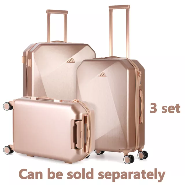 20/24/28in Luggage Hardside Suitcase Travel Lightweight Spinner Trolley Carry-On