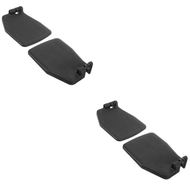 2 Pairs Rollstuhl Fußstütze 20.5x15.5cm Plastik Ältere