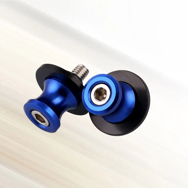 2 pezzi CNC Alluminio Swingarm Bobina Slider Supporto Viti Accessori per