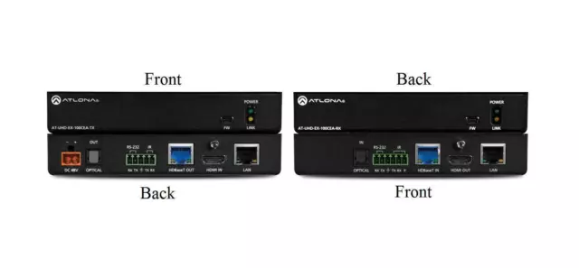 Atlona AT-UHD-EX-100CEA-KIT trasmettitore + ricevitore HDMI Extender