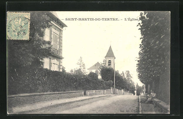 CPA Saint-Martin-du-Tertre, L´Eglise 1905