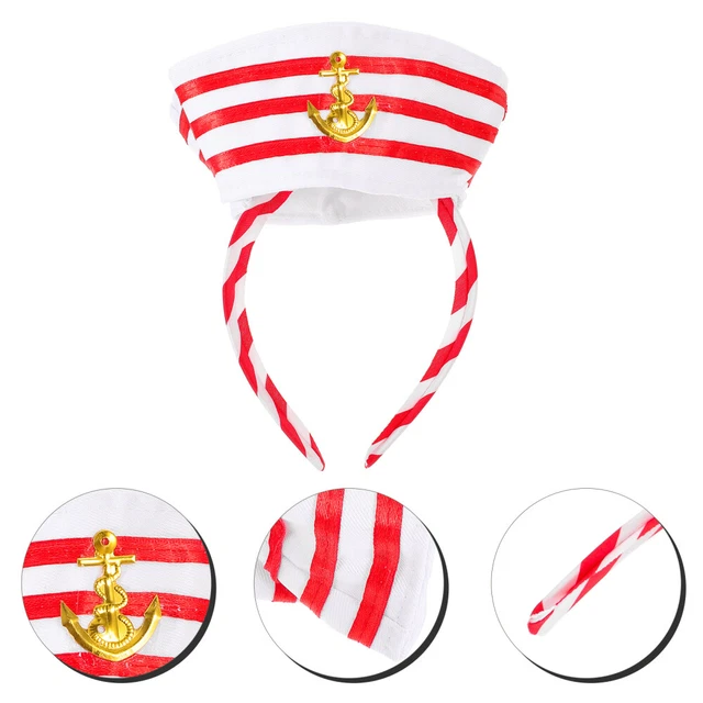 Sombrero de marinero diadema capitán sombrero diadema marino diadema marinero cosplay