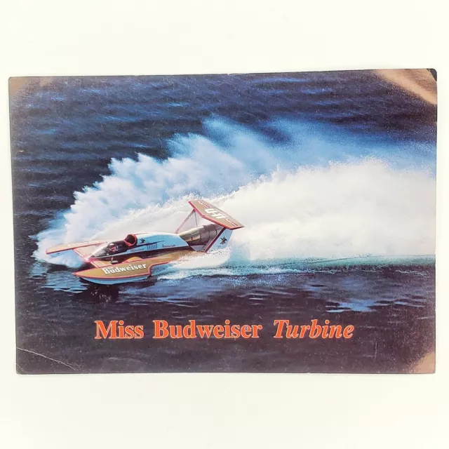 Miss Budweiser Turbine Hydroplane Unlimited Racing  Info Graphic Print