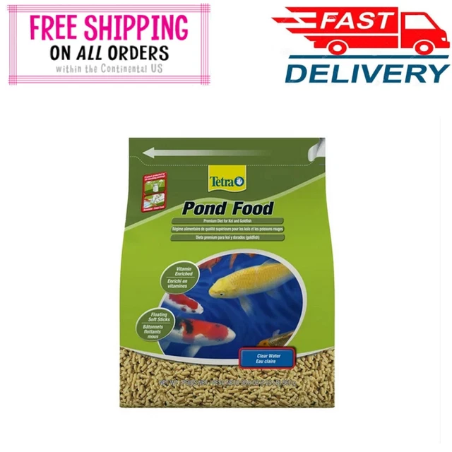Tetra Pond Fish Food Premium Sticks Diet for Koi and Goldfish, 1.25 lbs