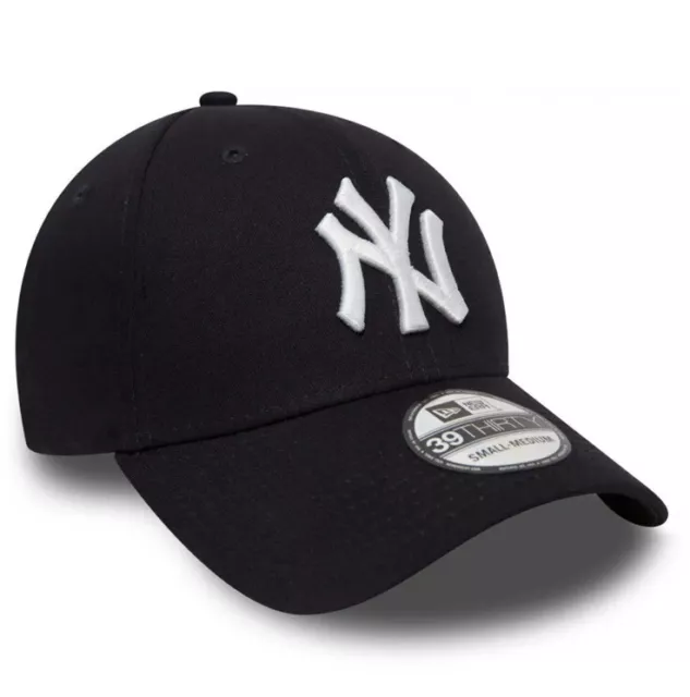 New York Yankees New Era 39Thirty League Basic Black Stretch Fit Baseball Cap 2