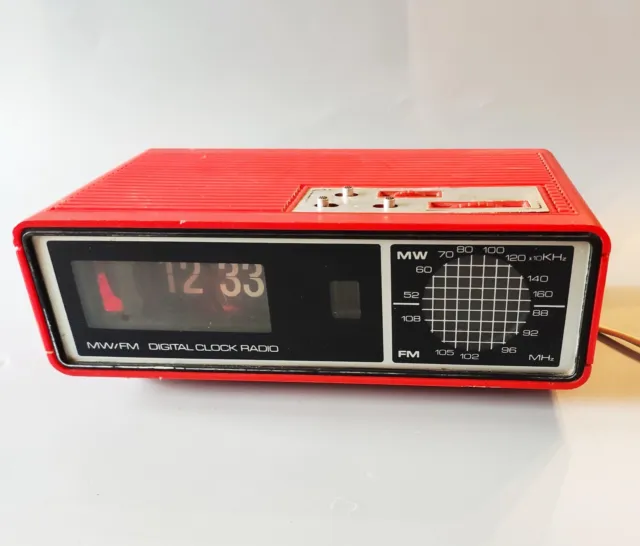 Orologio Palette Cartellini Flip Clock Vintage Anni '70 Funzionante, No Solari