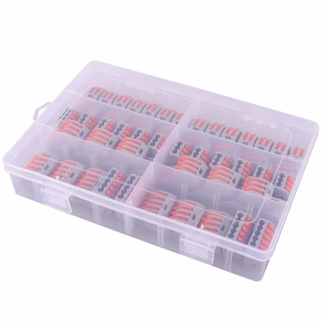 60 pcs Connecteurs électriques avec levier de commande 20pcs 2 entrées 30pcs 3.. 3