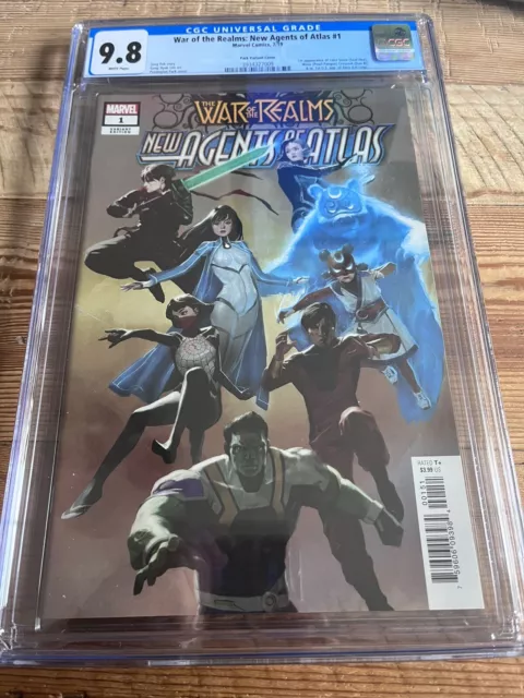 War of The Realms New Agents Of Atlas #1 CGC 9.8 1:25 Variant Park Marvel 2019