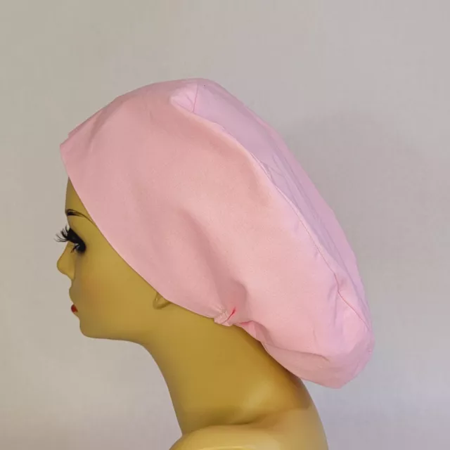 Pink,European Women Scrub Hat, Surgical Cap,  Nurses Hat, Medical, USA Made