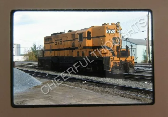 Original '84 Kodachrome Slide MEC Maine Central 576 GP7 Bangor, ME   28R64
