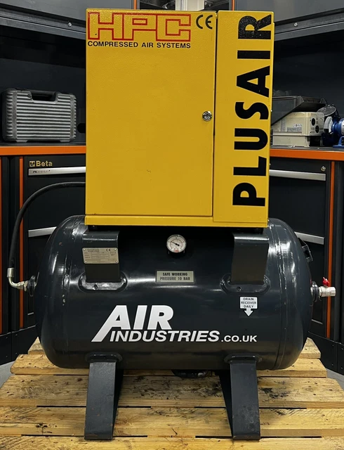 HPC / KAESER SX6 Receiver Mounted Rotary Screw Compressor, 4.0Kw! 5.5Hp ...