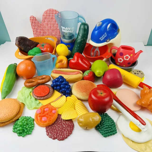 Lot of 59 Kids Pretend Fake Food Blender Mixer Play Kitchen