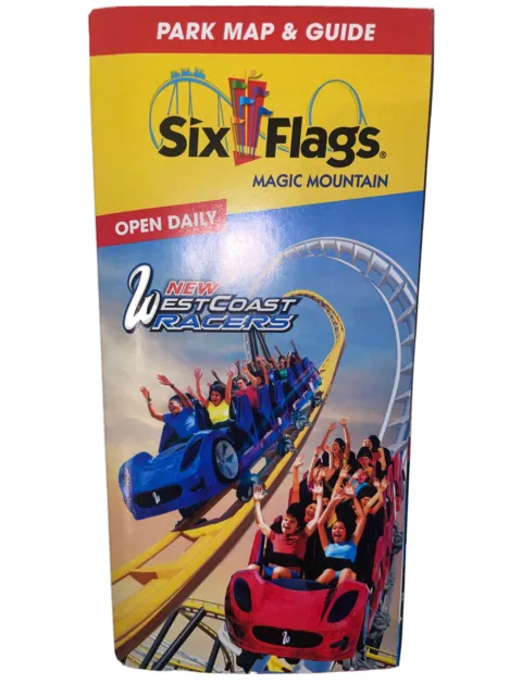 Six Flags Magic Mountain Park Map & Guide 2021 INCLUDING WEST COAST RACERS!