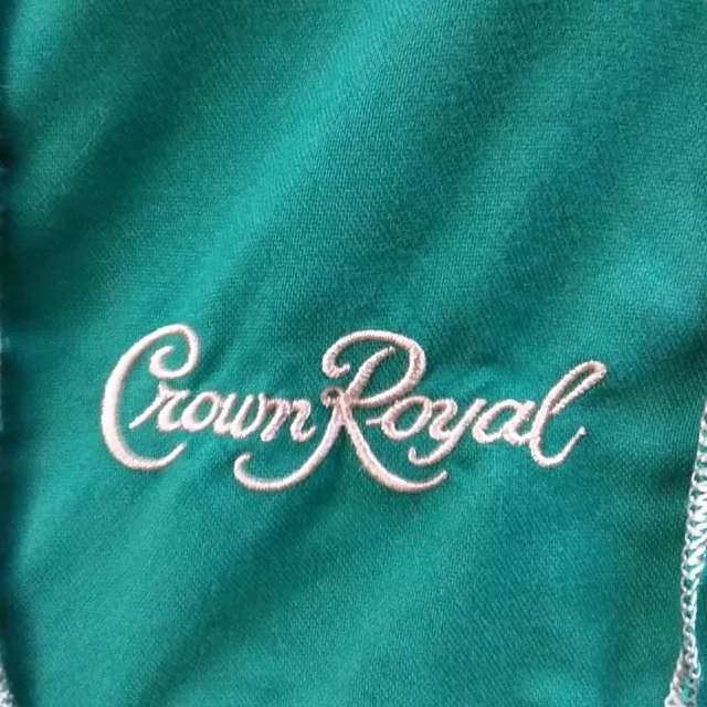 Crown Royal Green Fabric Novelty OOAK Handmade Blanket Bags Approximately 8x8 Ea