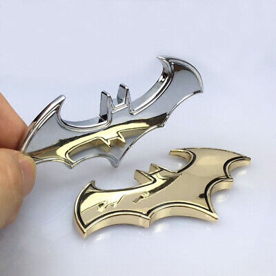 3D Chrome Metal Badge Emblem Bat Tail Decal Auto Car Logo Sticker Accessories 2