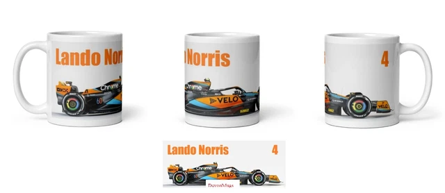 Lando Norris 2023 F1 Formula One McLaren 60 F1 Tea Coffee Drinking Mug NEW