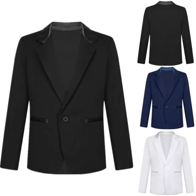Giacca tuta da gentiluomo formale blazer tacca manica lunga con un bottone
