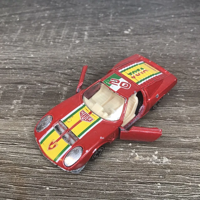 VINTAGE DIECAST YATMING 1059 Red Jota Toy Sport Car 164