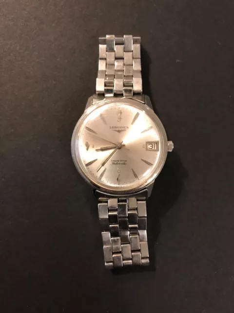 LONGINES GRAND PRIZE Automatic Date Watch With Matching Bracelet 34Mm ...