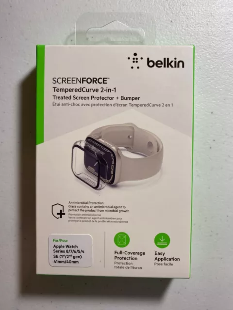 Belkin Screenforce TemperedCurve 2-in-1 Treated Screen Protector & Bumper - NEW