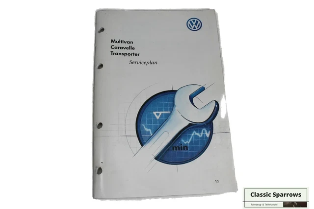 Originale VW T4 Multivan Caravelle Transporter serviceplan service quaderno degl