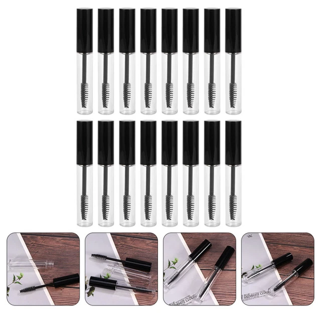 SOLUSTRE Leere Mascara-Fläschchen – 2 Stück Mit Pinsel & Trichter | Für Wimpernserum Oder Öl, Praktisch Unterwegs