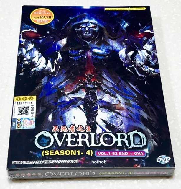 Overlord Anime DVD Season 1, 2, 3 (Vol : 1 to 39 end + OVA) ENGLISH  DUBBED!!