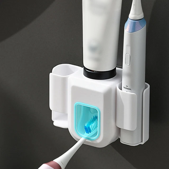Doppio foro elegante e robusto supporto spazzolino da denti supporto a parete spazzolino