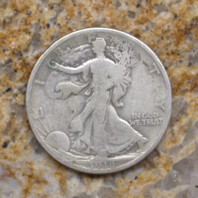 1918 D Walking Liberty half dollar