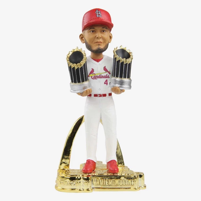 Yadier Molina St Louis Cardinals 2X World Series Champ Bobble NEW ORIG FOCO BOX